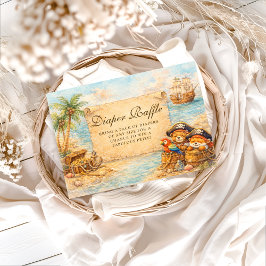Ahoy Matey Storybook Pirates Diapper Raffle エンクロージャーカード