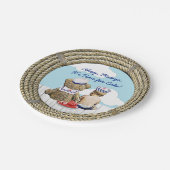 Ahoy、Matyes、Boy's Baby 航海の Shower ペーパープレート (アングル)