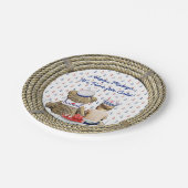 Ahoy、Matyes、Boy's Baby 航海の Shower ペーパープレート (アングル)