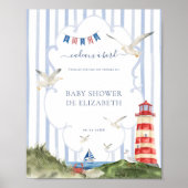 Ahoy Petit Marin ベビーシャワーギフトパネル ポスター (正面)