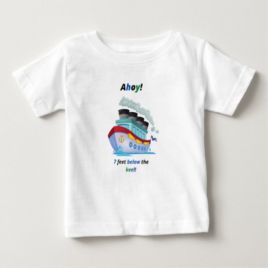 Ahoy Seamna And Cool Vessel  ベビーTシャツ (正面)