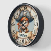 Ahoy Time! Pirate Adventure Wall Clock 壁時計 (傾斜)