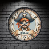 Ahoy Time! Pirate Adventure Wall Clock 壁時計