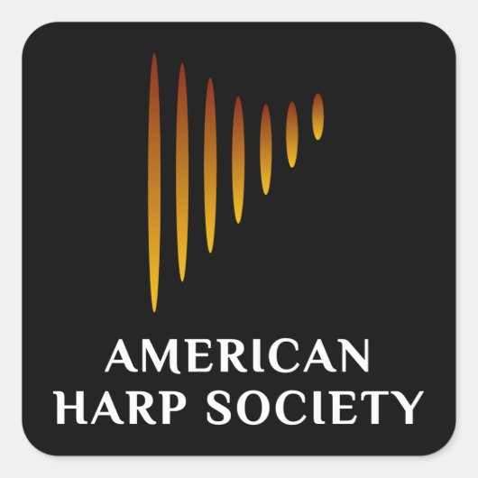 AHSロゴブラックシール スクエアシール (正面)