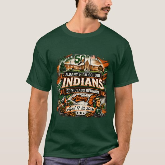 AHS 50周年同窓会Tシャツ Tシャツ (正面)