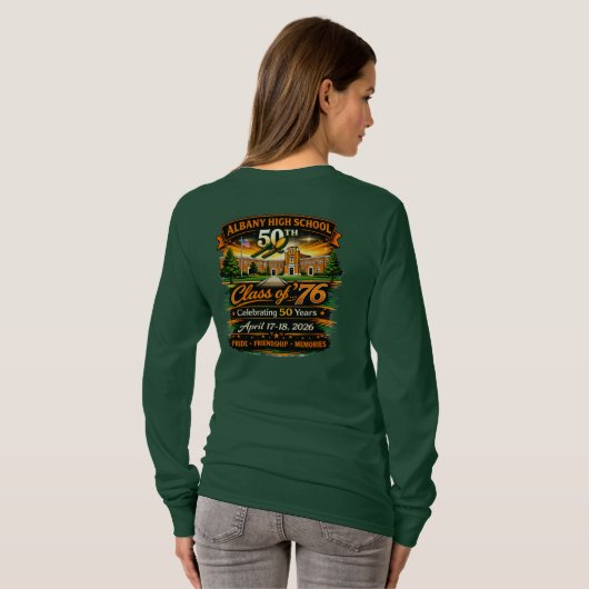 AHS 50th reunion long sleeve tee Tシャツ (裏面フル)
