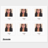 Ahsek Novel Helloステッカー スクエアシール (シート)