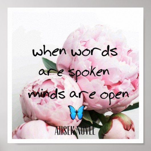 Ahsek Novel Quote Poster 01 ポスター (正面)