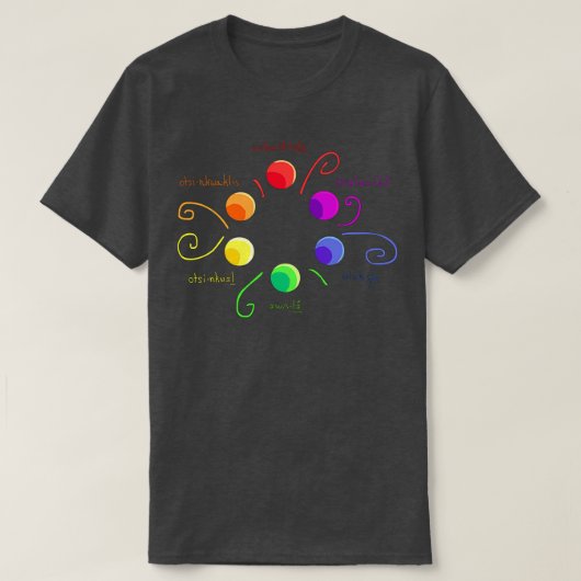 ahsohkot color  tシャツ (デザイン正面)