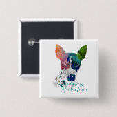 AHTの水彩画Buton 缶バッジ (正面&裏面)