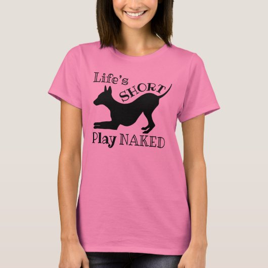 AHT "ライフの短い"女性のタイプ染料ティー Tシャツ (正面)