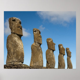 Ahu Akivi, Rapa Nui,イースター島,チリ2 ポスター