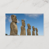 Ahu Akivi, Rapa Nui，イースター島，チリ2 名刺 (裏面)
