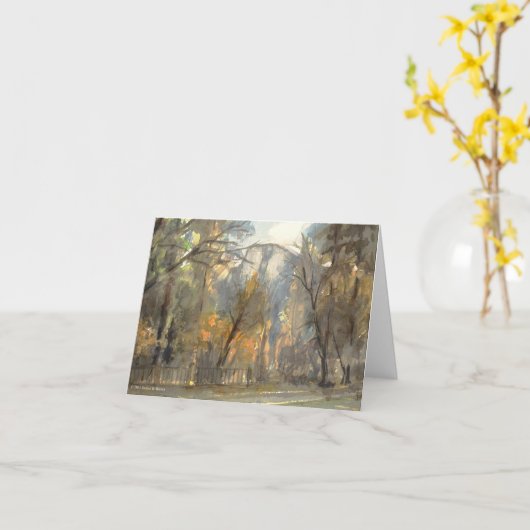 Ahwahnee Lawnカード カード (黄色い花)