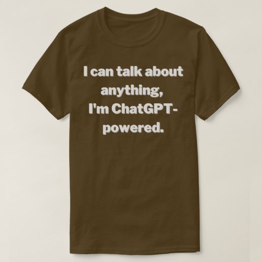 AIおもしろいデザイン Tシャツ (デザイン正面)