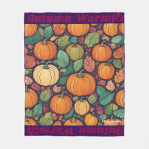 AIかぼちゃと紅葉毛布