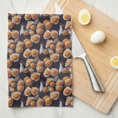 AIかぼちゃハロウィーンのカボチャのちょうちんトリートキッチンタオル キッチンタオル (四つ折り)