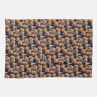 AIかぼちゃハロウィーンのカボチャのちょうちんトリートキッチンタオル キッチンタオル