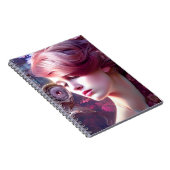 AIかわいらし生成レディースパイラル写真ノートブック ノートブック (右側)