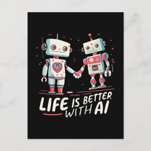 AIがあると人生はもっと楽しい ポストカード (正面)