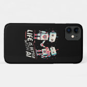AIがあると人生はもっと楽しい Case-Mate iPhoneケース (裏面(横))