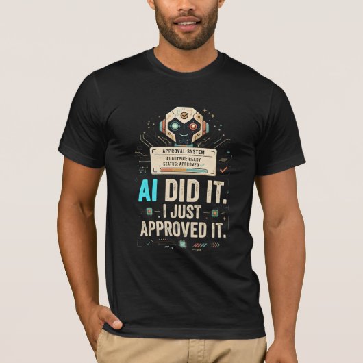 AIがやったTシャツ - 面白いAIテクシャツ Tシャツ (正面)