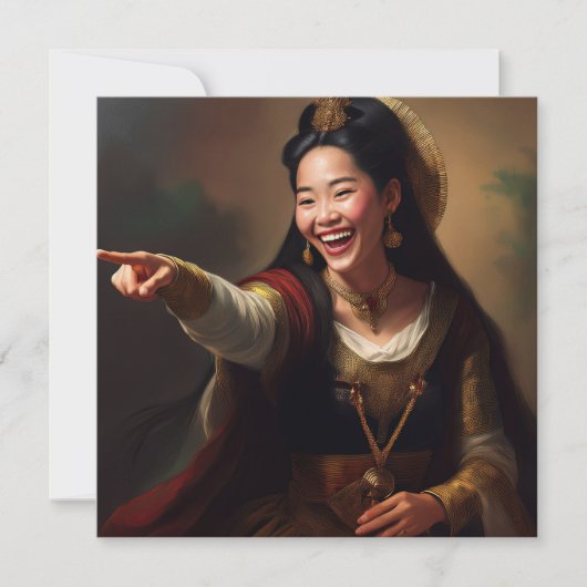 AIが指さして笑っている シーズンカード (正面)