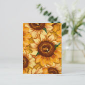 AIが生み出したひまわり ポストカード (スタンド正面)
