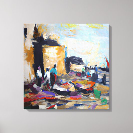 aiが生み出した芸術 キャンバスプリント (正面)