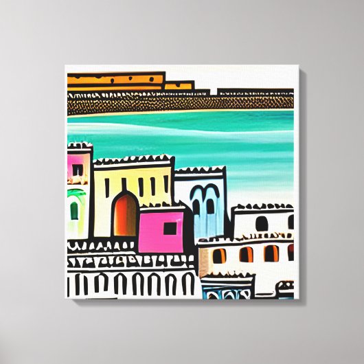 aiが生み出した芸術 キャンバスプリント (正面)