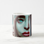 AIが生み出した3人の女性顔 コーヒーマグカップ (中央)