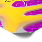 AIが生み出しアートた神秘的なスピリチュアル猫 ポスター (角)