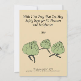 AIが生み出すアーティチョークのビクトリアン休日 シーズンカード