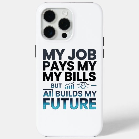 AIが私の未来を築く モチベーションあふれるテクノロジーの名言 Case-Mate iPhoneケース (裏面)