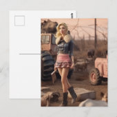 AIが黙示録の後の世界で人形を生成 ポストカード (正面/裏面)