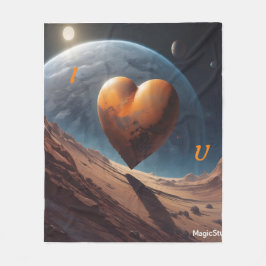 AIこの世界の私はあなたを毛布が大好き フリースブランケット