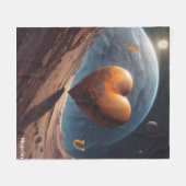 AIこの世界の私はあなたを毛布が大好き フリースブランケット (正面(横))