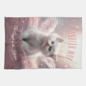 AIでパーソナライズされた生成されたキットエンジェルウィング キッチンタオル (横)