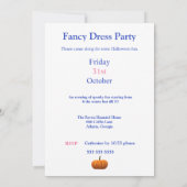 AIで作成されたかわいいおばけ 招待状 (裏面)