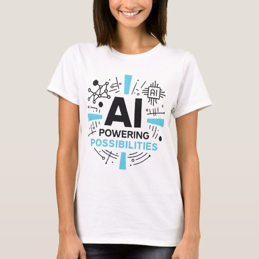 AIで可能性を拓くTシャツ | 技術革新 Tシャツ (正面)