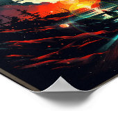 「AIで生み出されたアート革命」 ポスター (角)