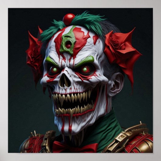 AIで生成されたゾンビアート ポスター (正面)