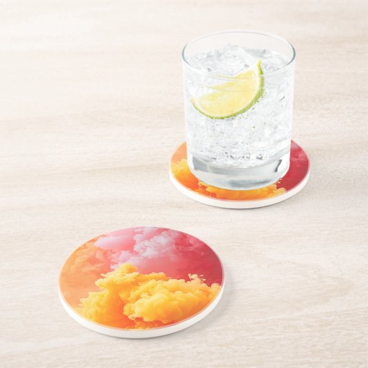 AIで生成された色の薄い喫煙 コースター (側面)