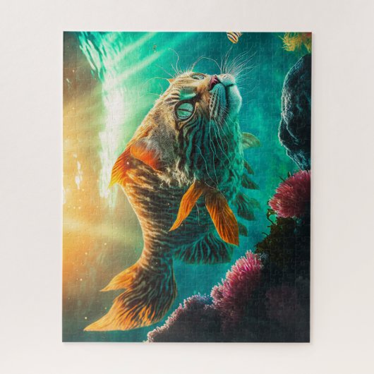 AIで笑わされる生まれたナマズ ジグソーパズル (縦)