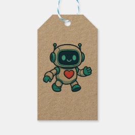 AIとロボットキャラクター ギフトタグ