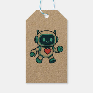 AIとロボットキャラクター ギフトタグ