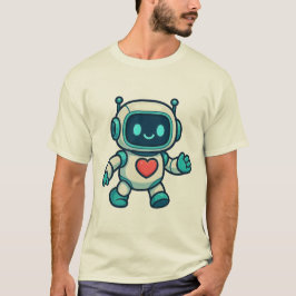 AIとロボットキャラクター Tシャツ