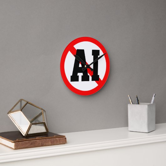 AIなし ラウンド壁時計 (オフィス)