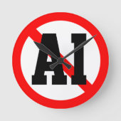 AIなし ラウンド壁時計 (正面)