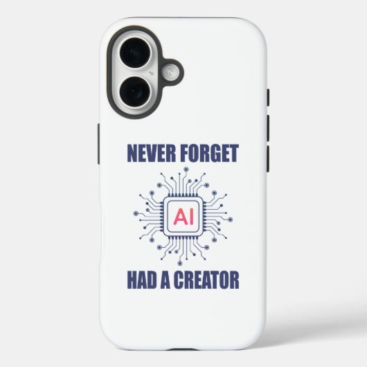 AIには制作者がいることを忘れるな Case-Mate iPhoneケース (裏面)